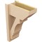 Ekena Millwork 8-in W x 16-in D x 24-in H Balboa Slat Rough Cedar Woodgrain TimberThane Outlooker, Primed Tan OUTUR080X16X24BOA24RCPR - alternate 4